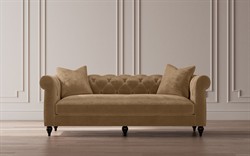 Rosehill Mocha Mist Performance Velvet Sofa - 88"|