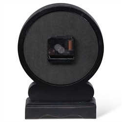 Mabel Updated Traditional Black Wood Mantel Clock|