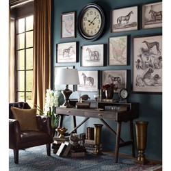 Mabel Updated Traditional Black Wood Mantel Clock|