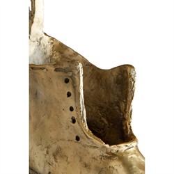Leon Updated Traditional Aged Brass Iron Shoe Sculpture|