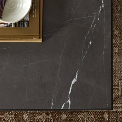 Ceasar French Country Brown Marble Square Coffee Table|