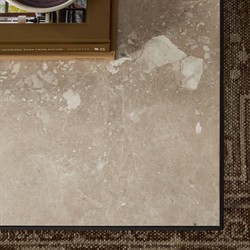 Ceasar French Country Beige Marble Square Coffee Table|