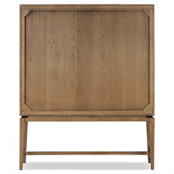 Lalaine Rustic Lodge Brown Oak Display Case|