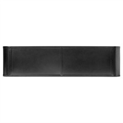 Sheila Updated Traditional Black Iron Curved Media Console - 70"|