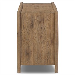 Genesis Updated Traditional Weathered Oak Media Cabinet - 64"|