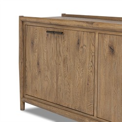 Genesis Updated Traditional Weathered Oak Media Cabinet - 64"|