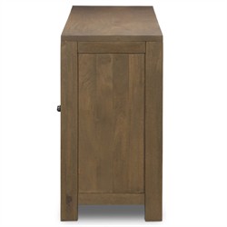 Kashton Mid Century Modern Taupe Mango Wood Arched Cane Sideboard|