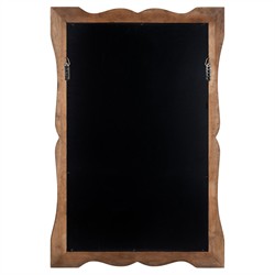 Jadeline Updated Traditional Dark Brown Wood Wall Mirror|
