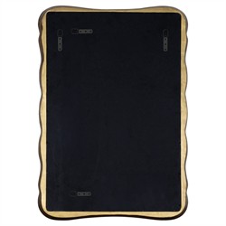 Elliren Updated Traditional Gold Wavy Frame Wall Mirror|