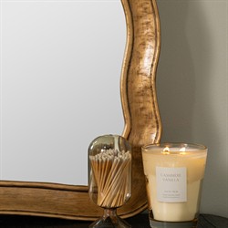Elliren Updated Traditional Gold Wavy Frame Wall Mirror|