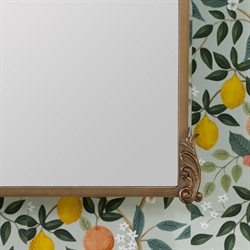 Ambrose French Country Gold Frame Medicine Cabinet Mirror|