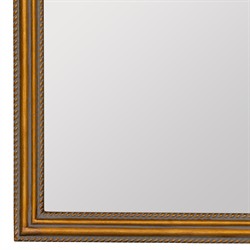 Madara Traditional Antique Gold Frame Arched Floor Mirror|