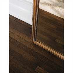 Madara Traditional Antique Gold Frame Arched Floor Mirror|