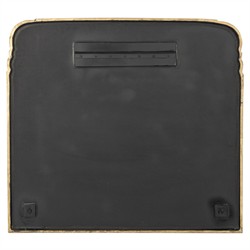 Loren French Country Antique Gold Leaf Aluminum Mantle Wall Mirror|