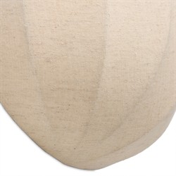 Tegan Updated Traditional Tan Linen Shade Sconce|