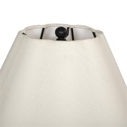 Isabelle Updated Traditional Black Iron Scalloped Shade Floor Lamp|