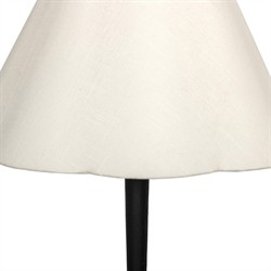 Isabelle Updated Traditional Black Iron Scalloped Shade Floor Lamp|