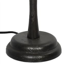 Isabelle Updated Traditional Black Iron Scalloped Shade Table Lamp|