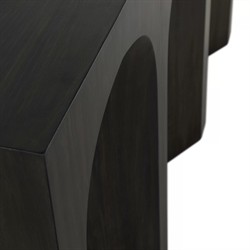 Arlee Modern Classic Black Oak Wood Console Table|