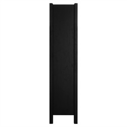 Elias Modern Classic Brushed Black Wood Cabinet|