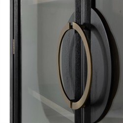 Elias Modern Classic Brushed Black Wood Cabinet|