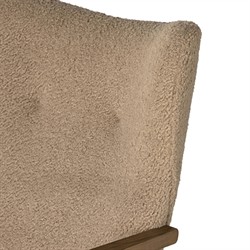 Miah Modern Classic Camel Sheepskin Office Chair|