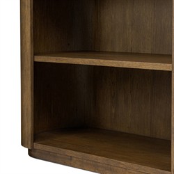 Mars Modern Classic Brown Oak Wood Bookcase|