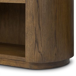 Mars Modern Classic Brown Oak Wood Bookcase|