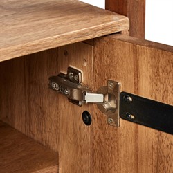 Rissa Modern Classic Brown Acacia Wood Bookcase|