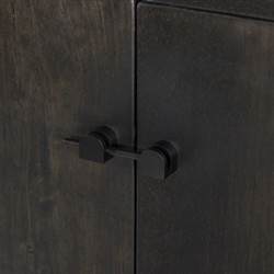 Rissa Modern Classic Black Acacia Wood Bookcase|