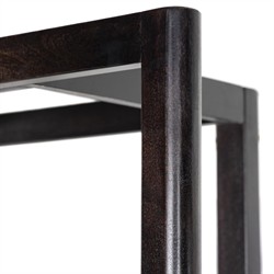 Rissa Modern Classic Black Acacia Wood Bookcase|