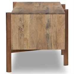 Rissa Modern Classic Brown Acacia Wood Desk|