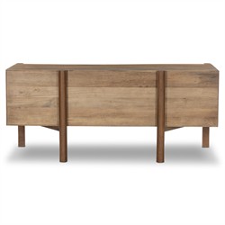 Rissa Modern Classic Brown Acacia Wood Desk|