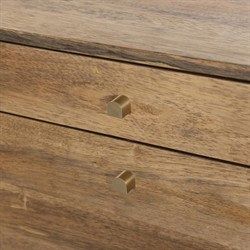 Rissa Modern Classic Brown Acacia Wood Desk|