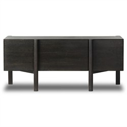 Rissa Modern Classic Black Acacia Wood Desk|
