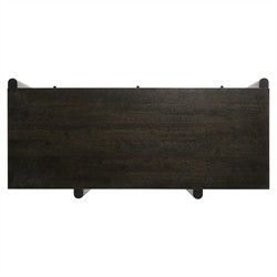 Rissa Modern Classic Black Acacia Wood Desk|