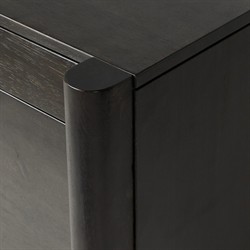 Rissa Modern Classic Black Acacia Wood Desk|