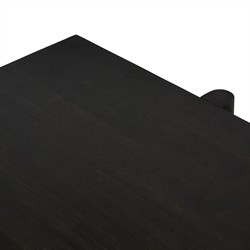 Rissa Modern Classic Black Acacia Wood Desk|