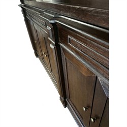 Radford Updated Traditional Dark Brown Acacia Wood Cabinet|