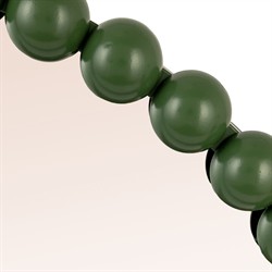 Eisley French Country Green Iron Beaded Frame Wall Mirror|