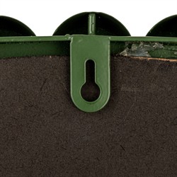 Eisley French Country Green Iron Beaded Frame Wall Mirror|