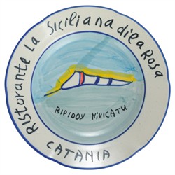 Coraline Coastal Multicolor Stoneware Hotel Restaurant Plate - Set of 12|