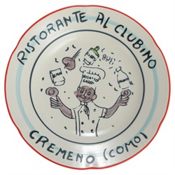 Coraline Coastal Multicolor Stoneware Hotel Restaurant Plate - Set of 12|