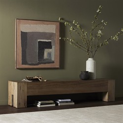 Oliver Rustic Lodge Brown Oak Entryway Bench|