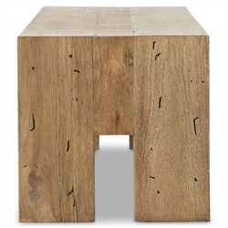 Oliver Rustic Lodge Brown Oak Entryway Bench|