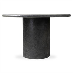 Sage Modern Classic Black Textured Concrete Outdoor Dining Table - 48"|