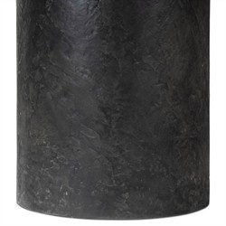 Sage Modern Classic Black Textured Concrete Outdoor Dining Table - 48"|