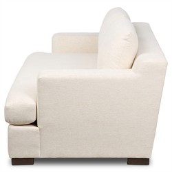 Hudson Modern Classic Heathered Ivory Crypton Sofa - 96"|