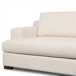 Hudson Modern Classic Heathered Ivory Crypton Sofa - 96"|