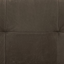 Riona Modern Classic Brown Leather Reclaimed Oak Tufted Bedroom Bench|